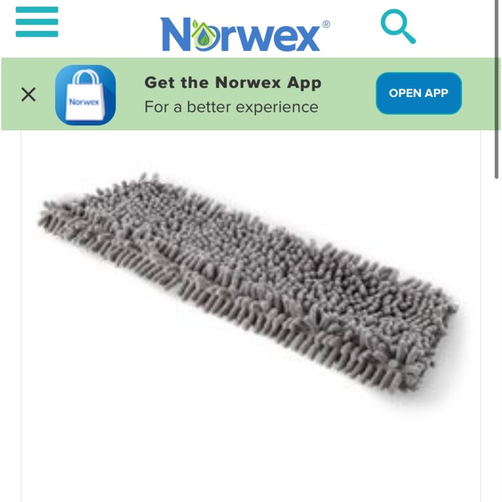 Norwex chenille mop pad large-new